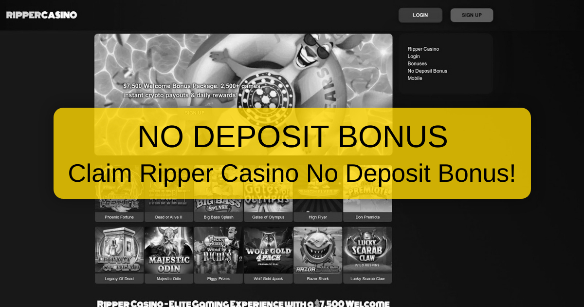 Ripper Casino Bonus - No Deposit Offers 2026 Australia